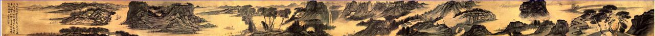 Shitao Landschaften alte China Tinte Ölgemälde